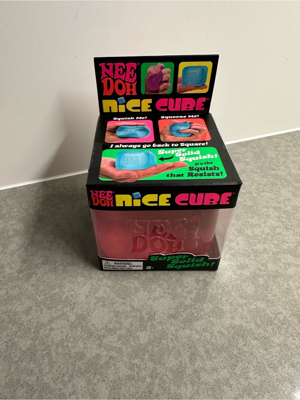 Nee Doh Nice Cube Squishy Toy - Pink Brand New Sealed Authentic